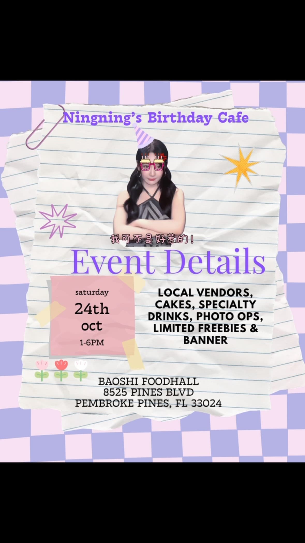 Ningning Birthday Café Event