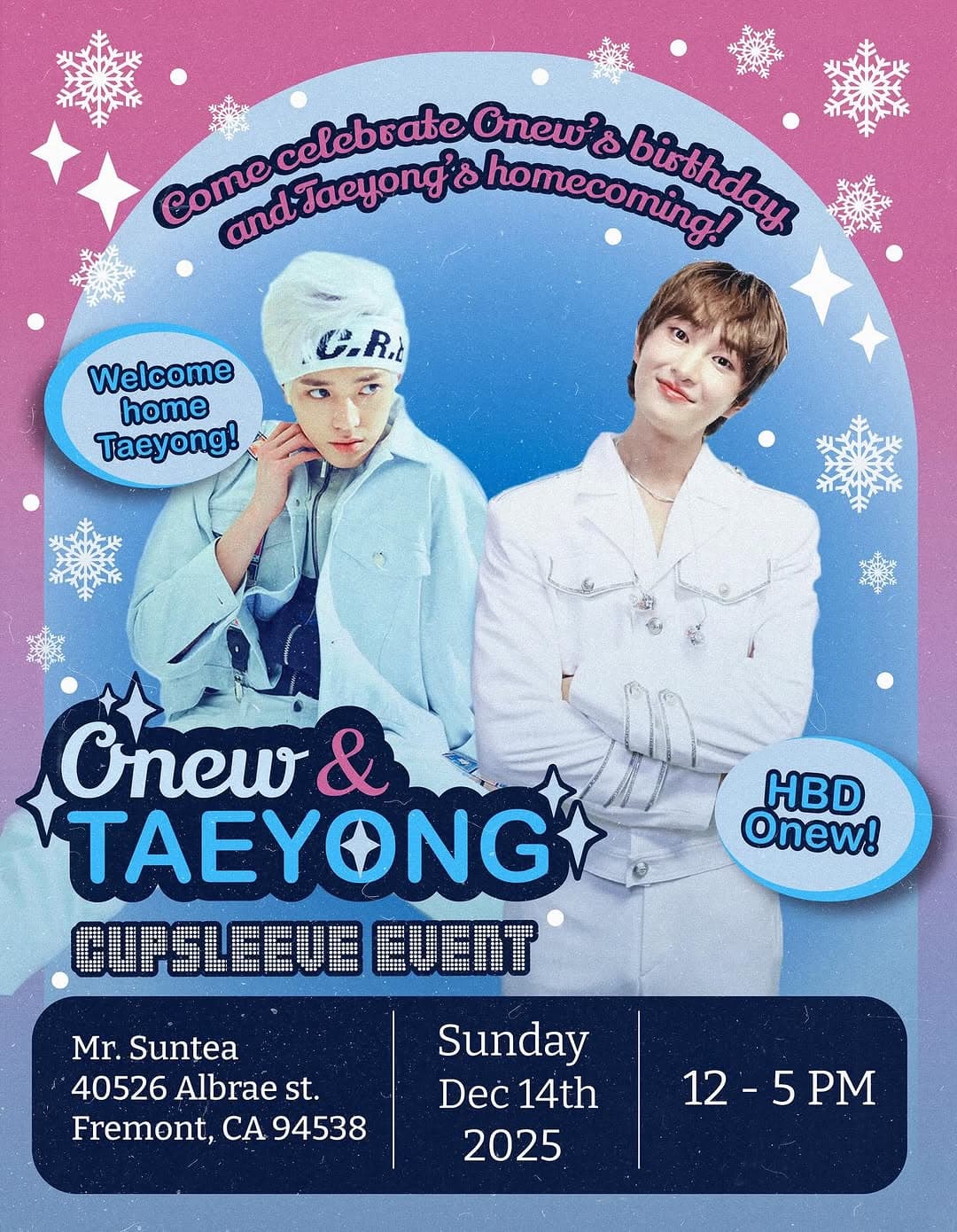 ONEW AND TAEYONG CUPSLEEVE EVENT - Image 1