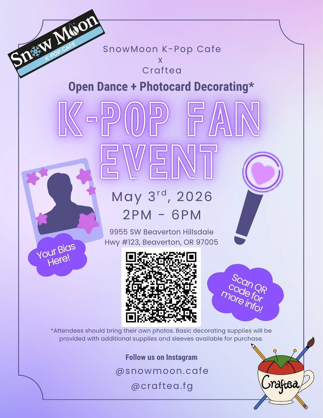 Open Dance + Photocard Decorating K-Pop Fan Event - Cover image