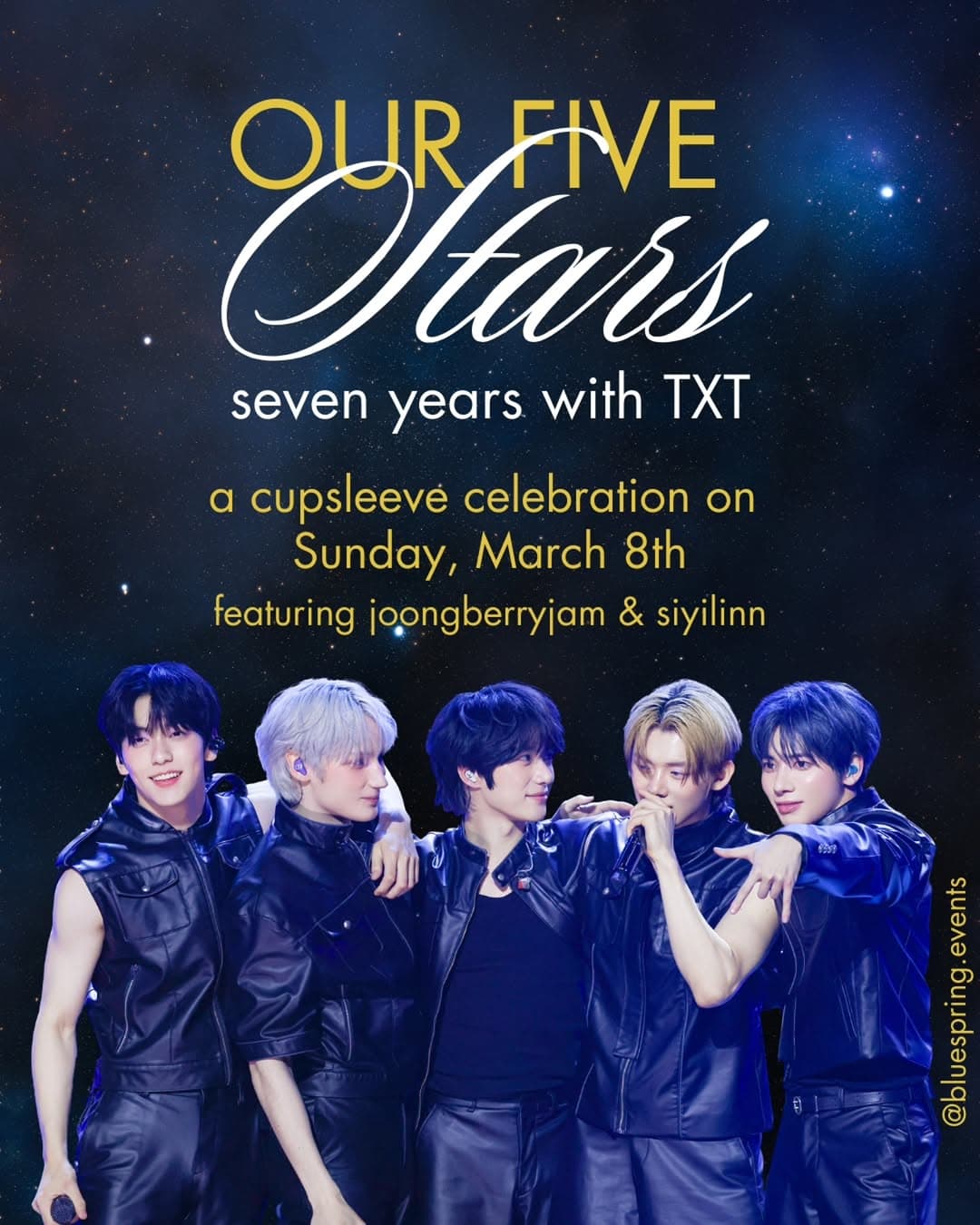 Our Five TXT 7th Anniversary Cupsleeve - Image 2