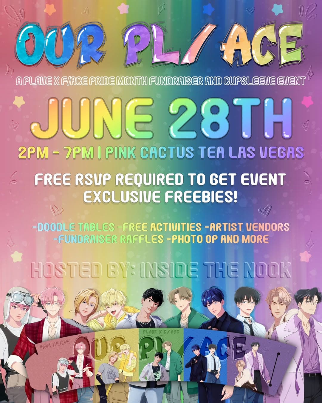 Our Pl/ace a Plave X F/ace pride cupsleeve event - Image 1
