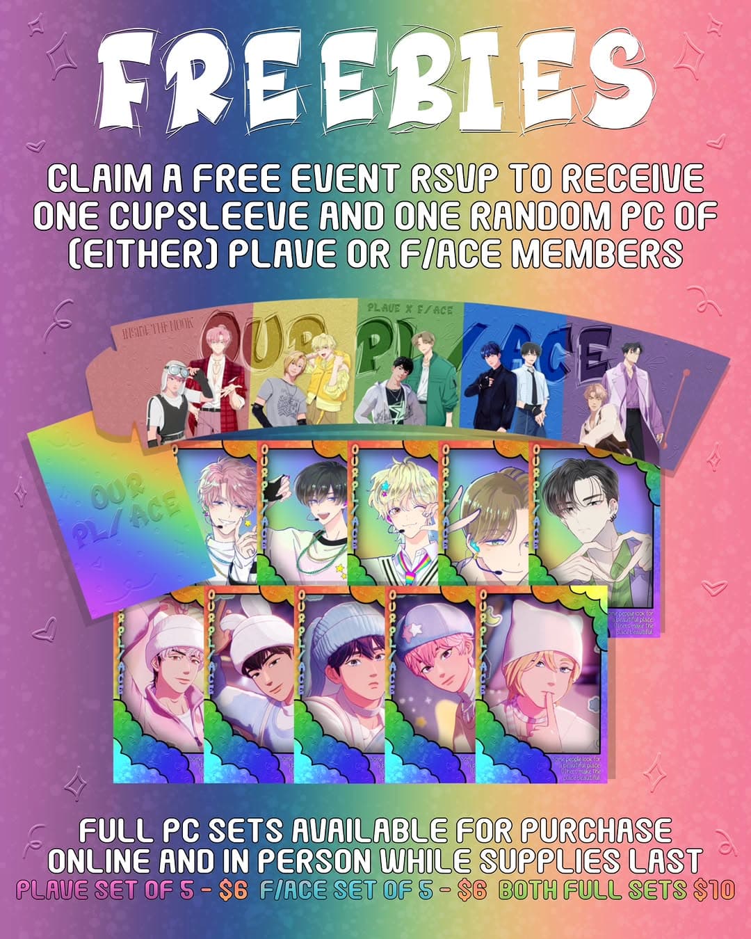 Our Pl/ace a Plave X F/ace pride cupsleeve event - Image 3