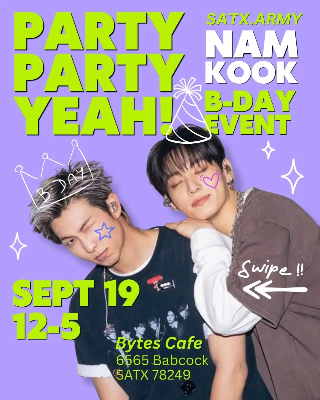 PARTY PARTY YEAH! NAMKOOK B-DAY EVENT