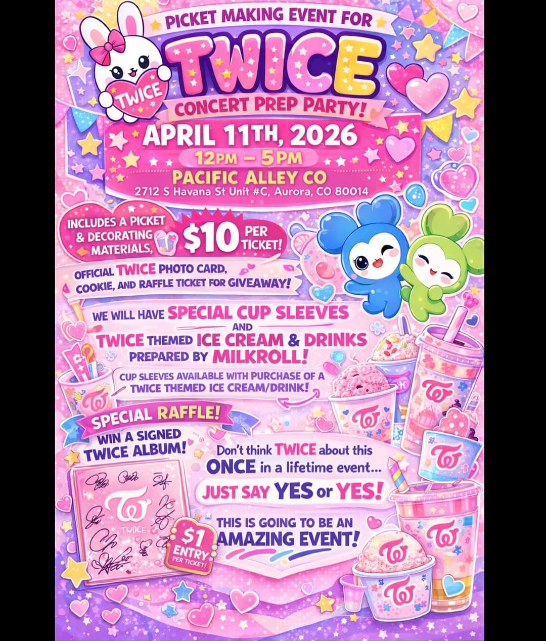 Picket Making Event for TWICE Concert Prep Party - Cover image