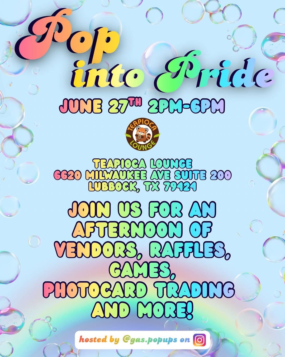 Pop into Pride