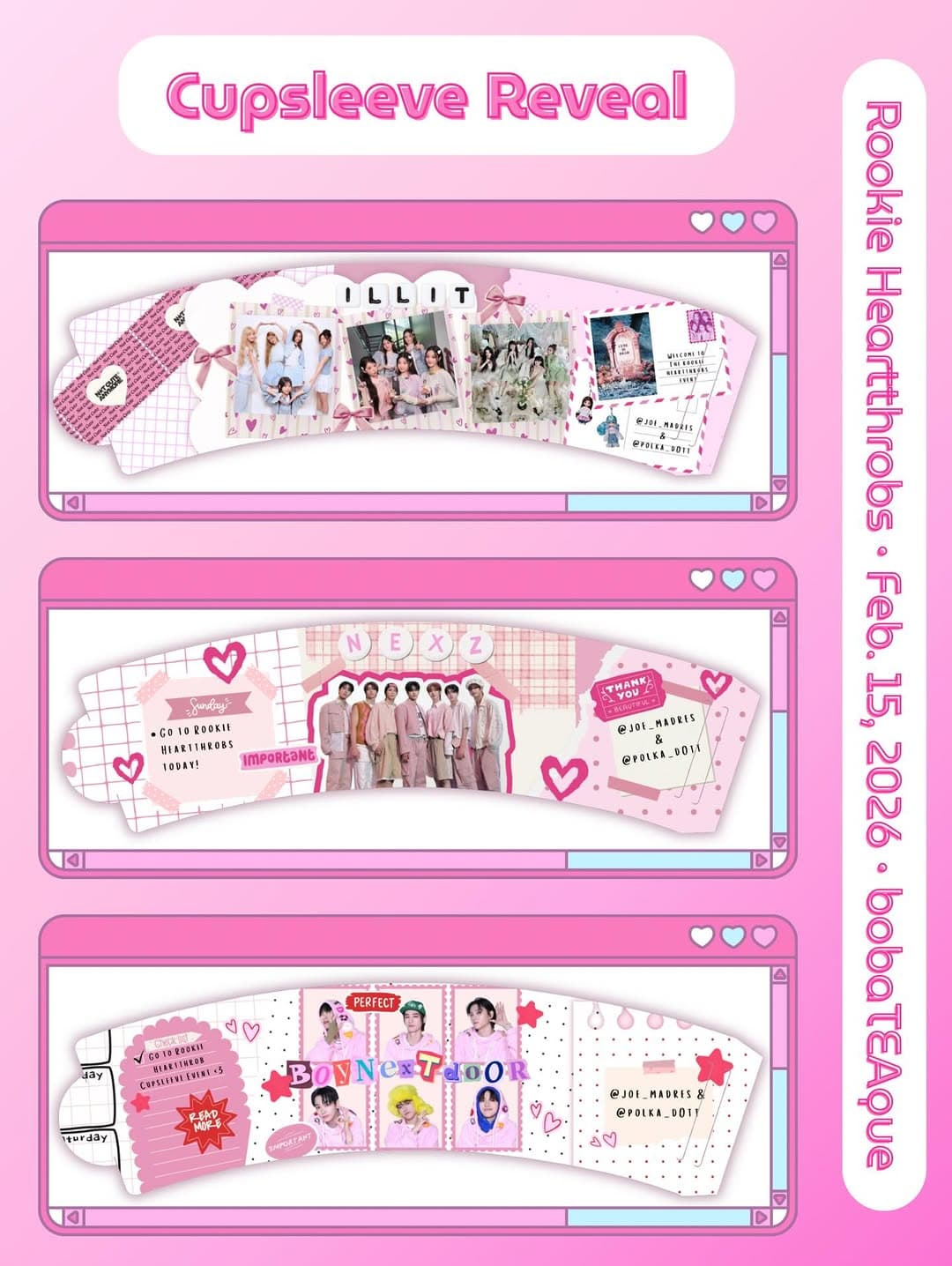 Rookie Heartthrobs Cupsleeve Event - Image 4