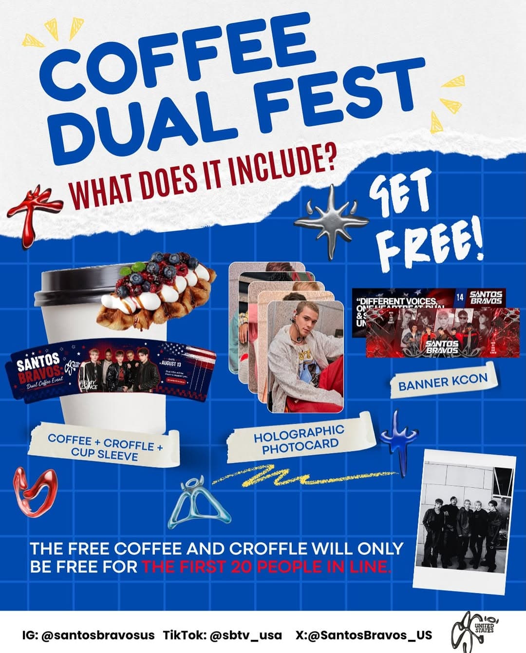 Santos Bravos USA: Pre- KCON Coffee DUAL Fest