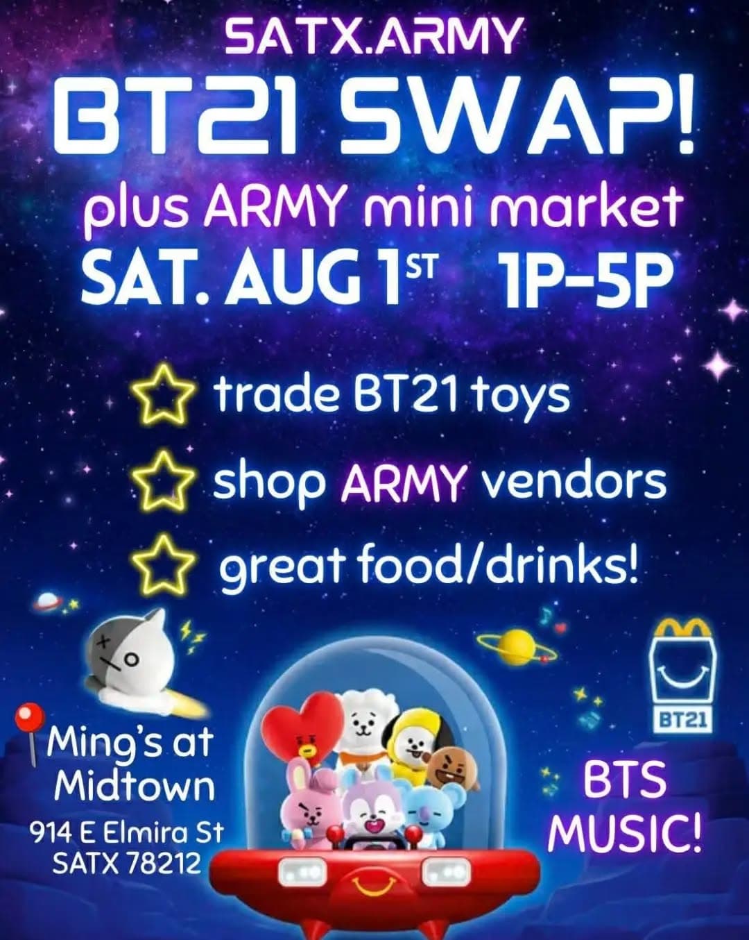 SATX ARMY, BT21 SWAP!
