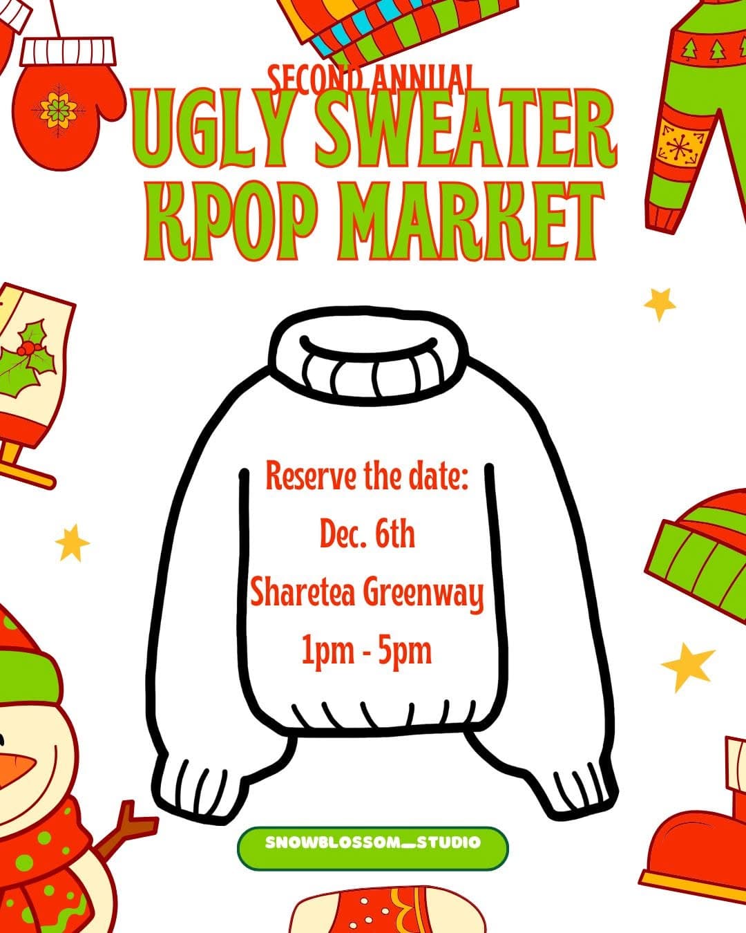 Second Annual Ugly Sweater Kpop Market - Image 1