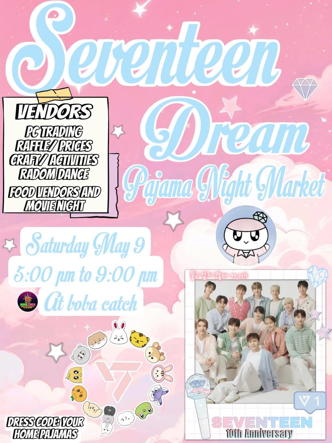 Seventeen Dream: Pajama Night Market - Image 1