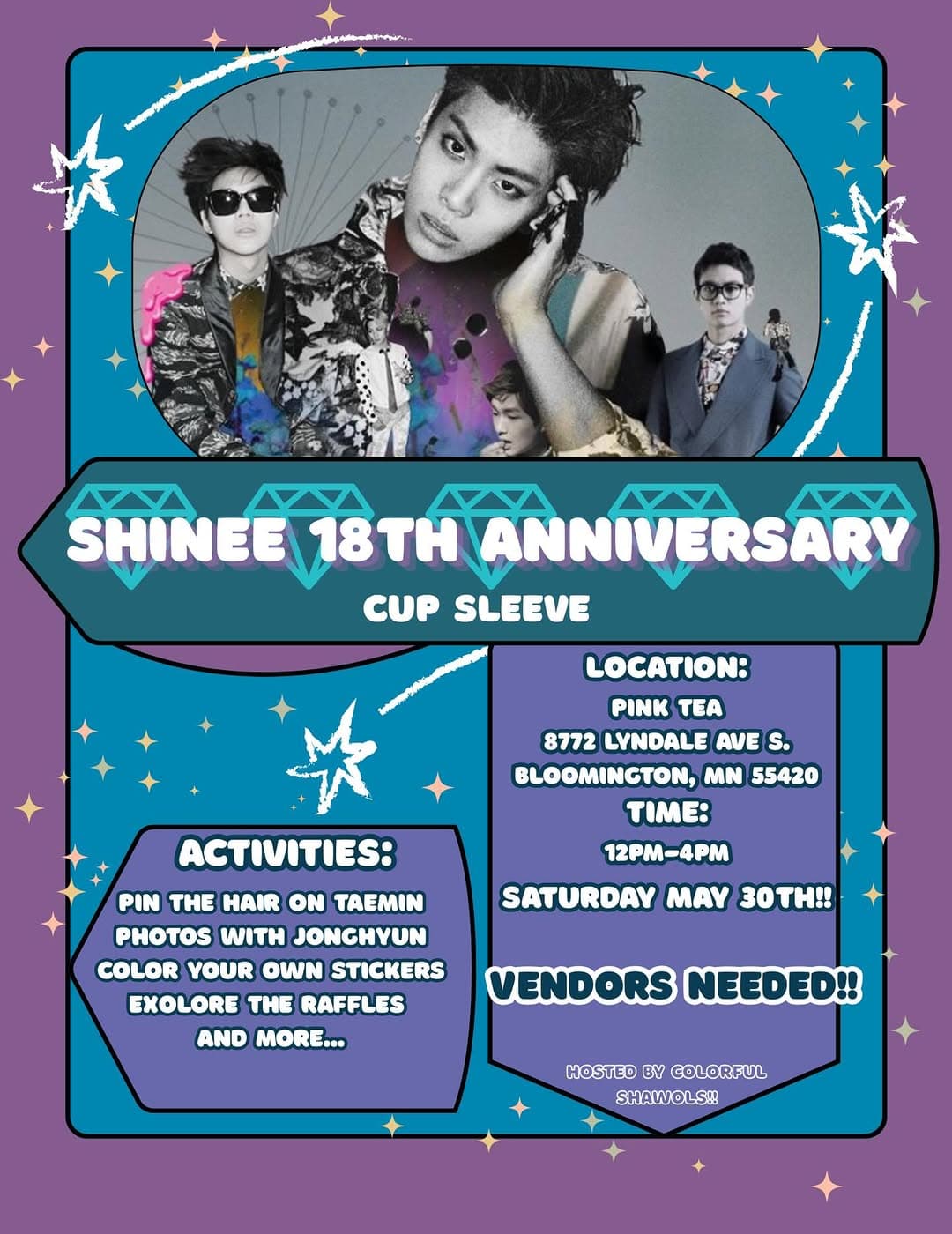 SHINEE 18TH ANNIVERSARY CUP SLEEVE
