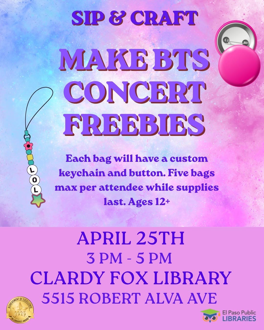 Sip & Craft: Make BTS Concert Freebies - Cover image