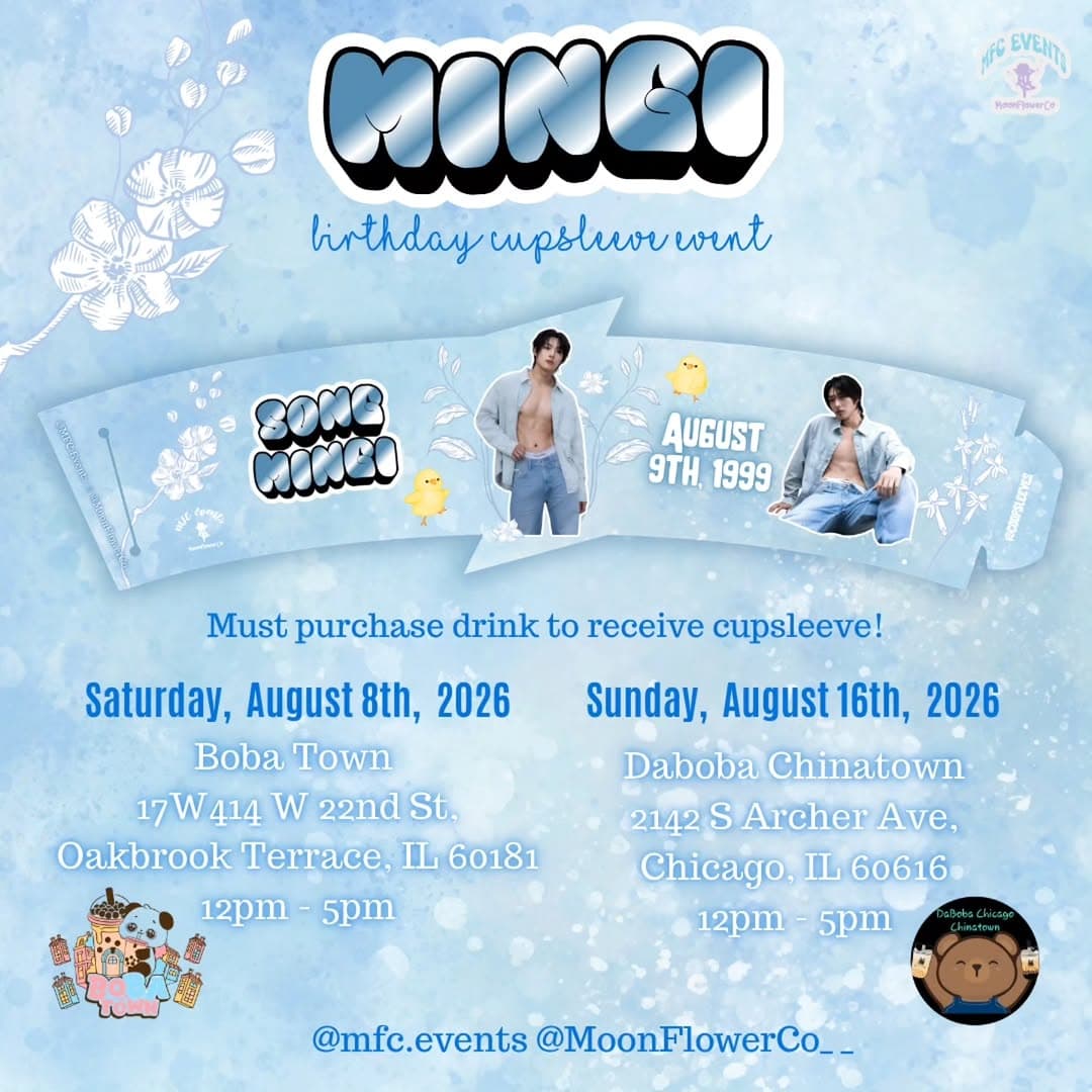 Song Mingi Birthday Cupsleeve Event (Day 1)