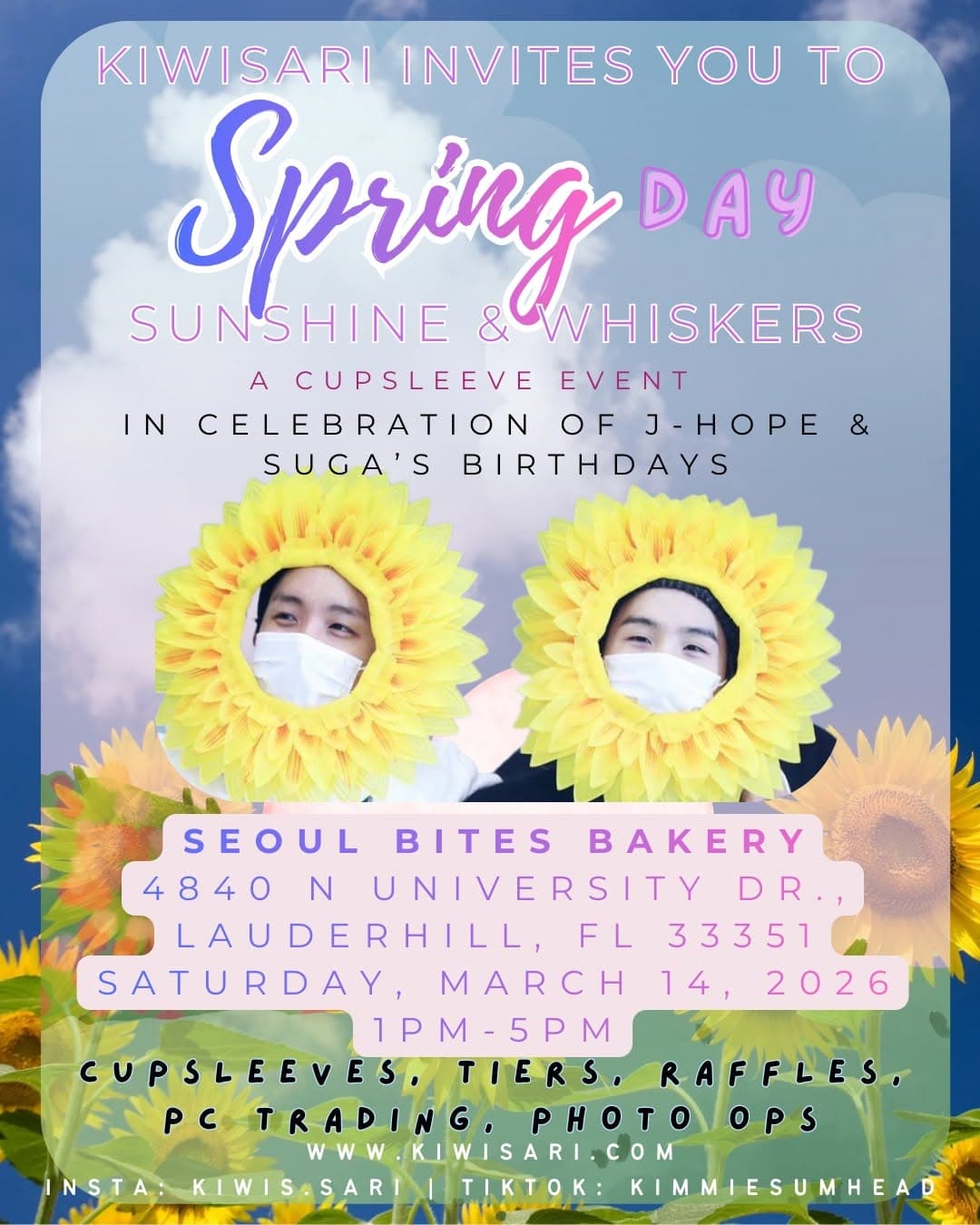 Spring Day: Sunshine & Whiskers Cupsleeve Event - Image 1