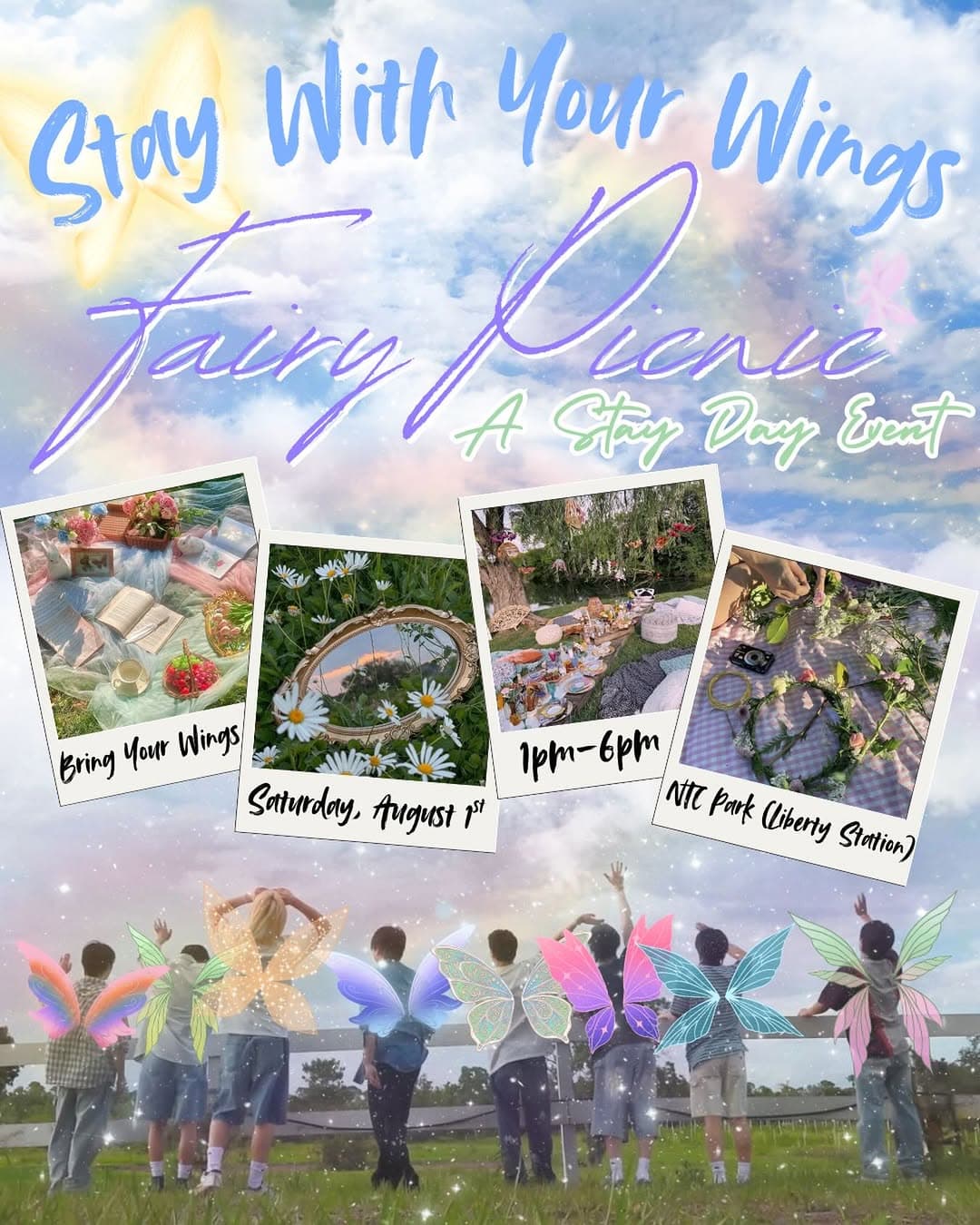 Stay With Your Wings Fairy Picnic