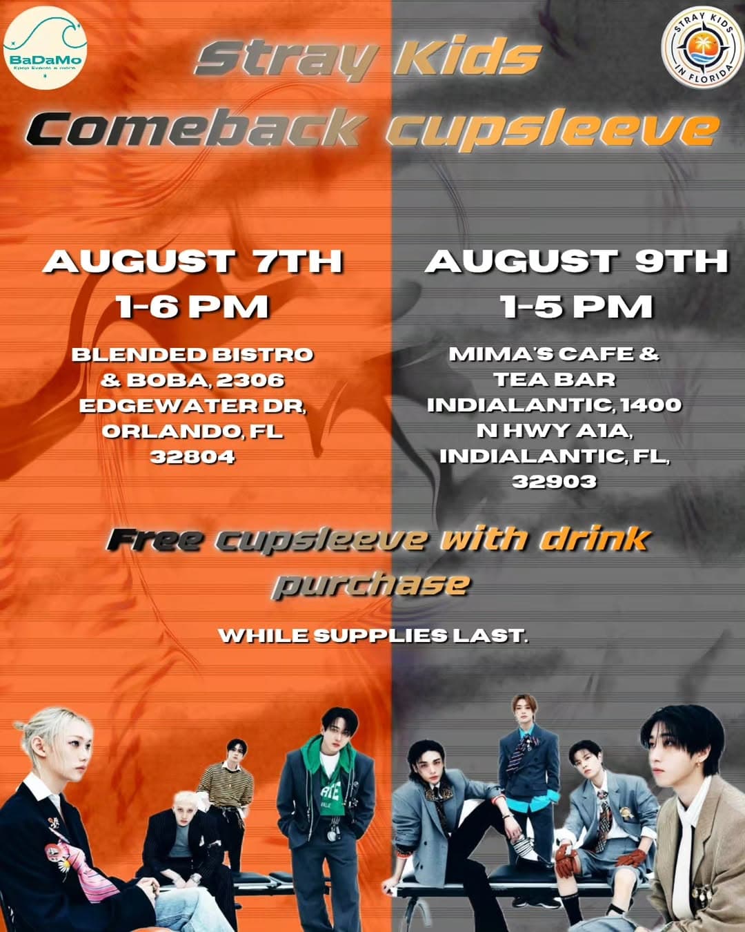 Stray Kids comeback cupsleeve Aug7