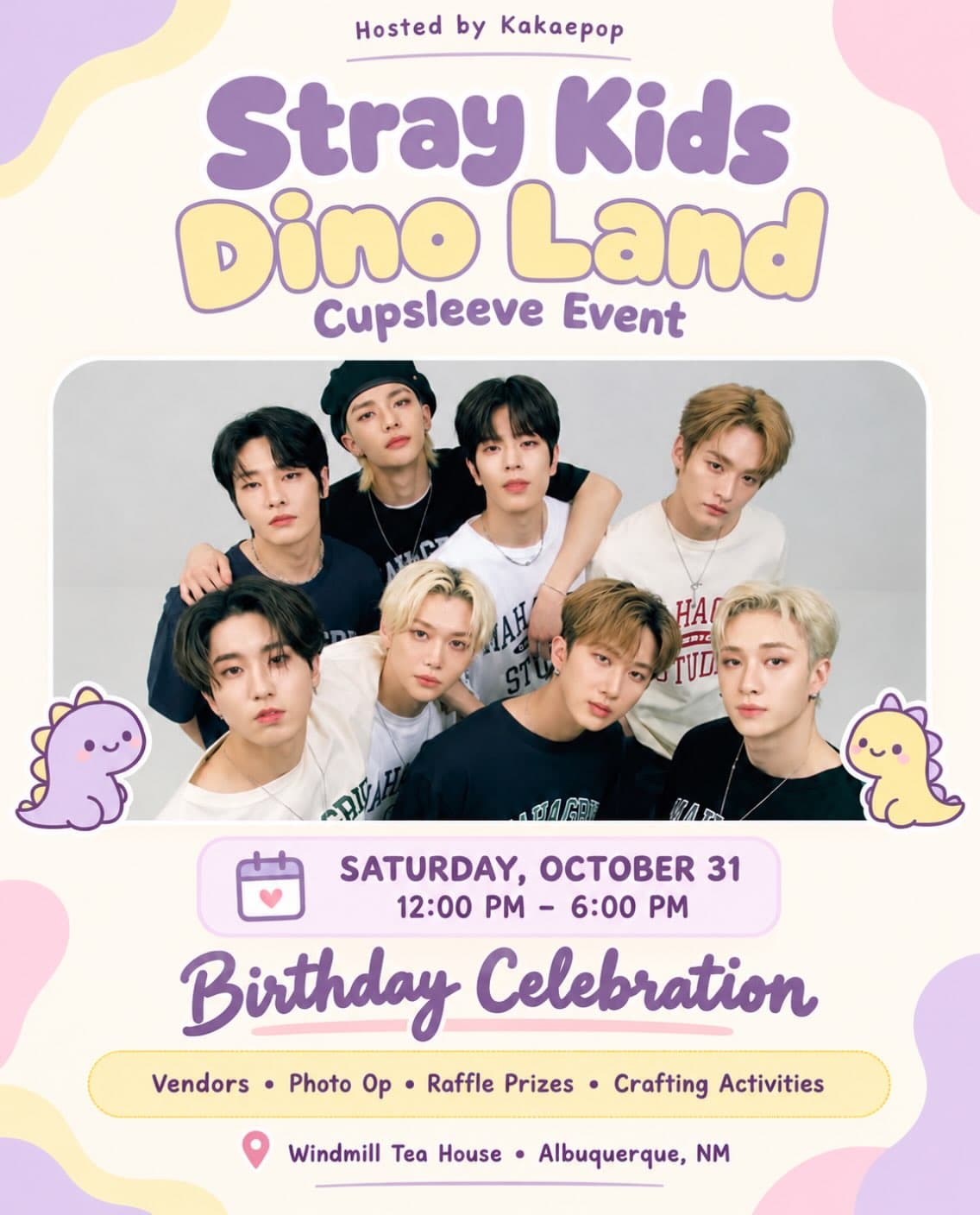 Stray Kids Dino Land Cupsleeve Event