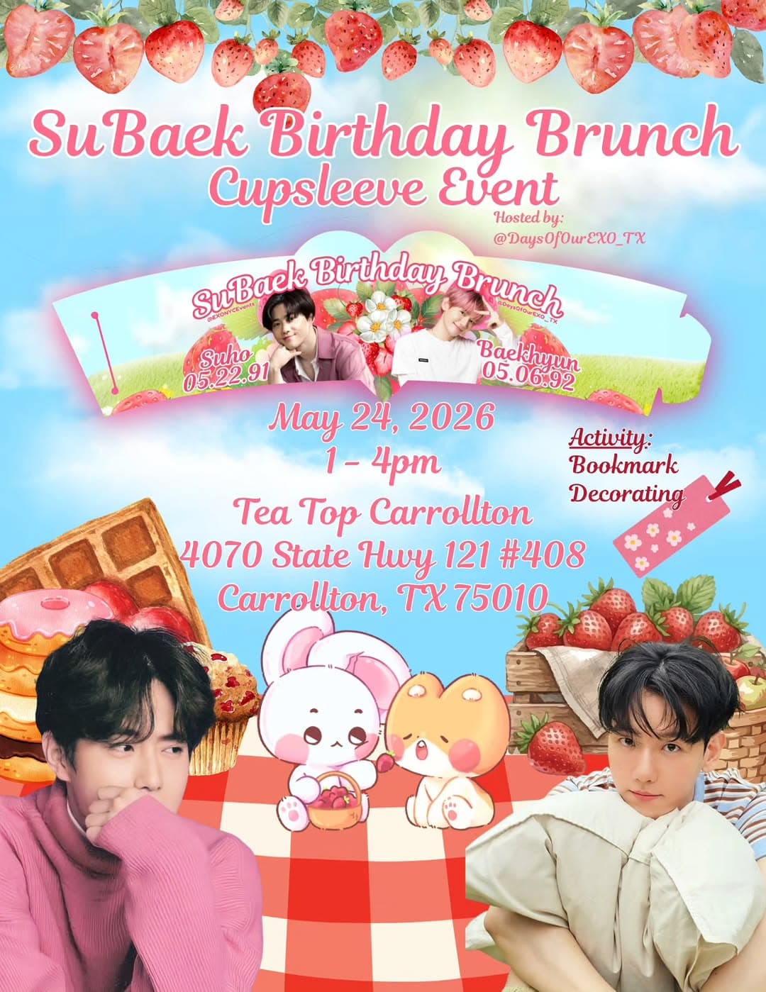 SuBaek Birthday Brunch Cupsleeve Event - Cover image