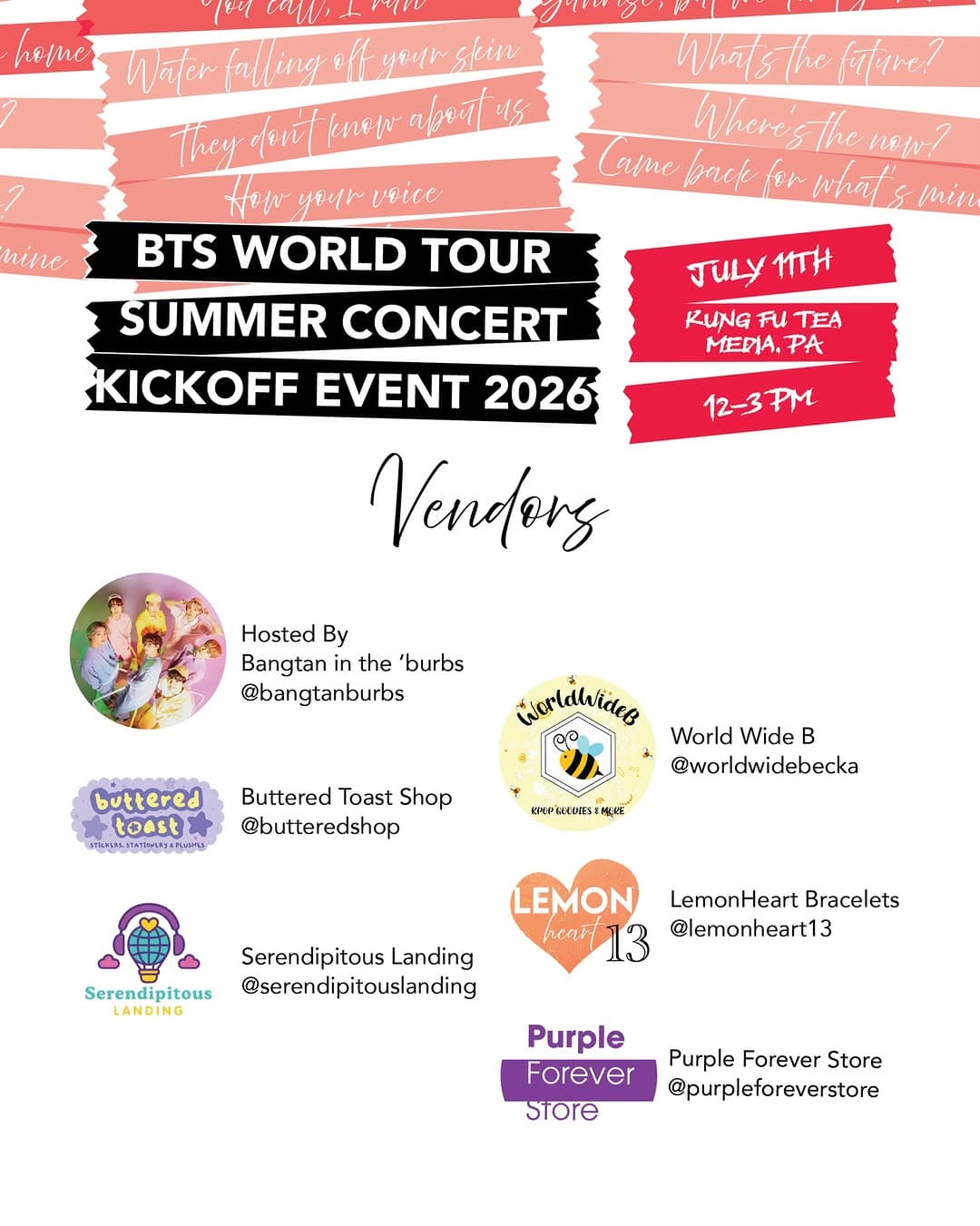 BTS SUMMER CONCERT KICKOFF CUPSLEEVE - Image 4