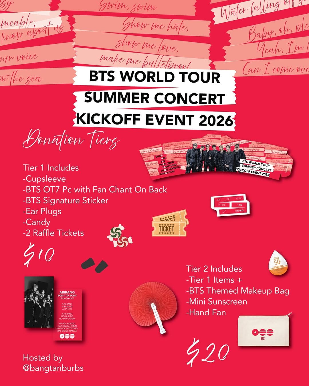 BTS SUMMER CONCERT KICKOFF CUPSLEEVE - Image 5