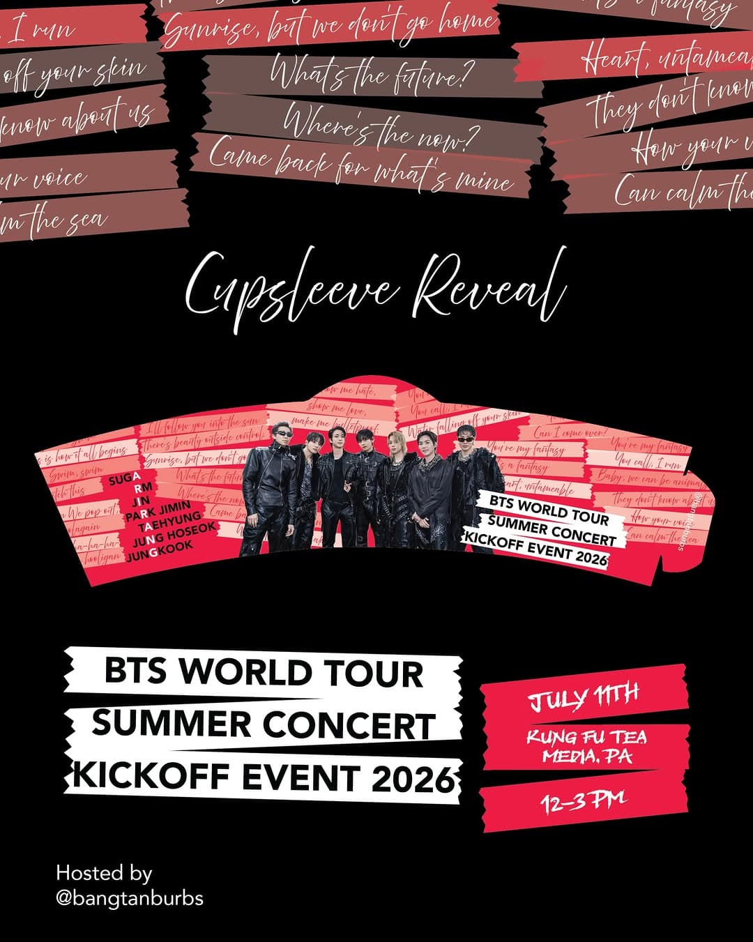 BTS SUMMER CONCERT KICKOFF CUPSLEEVE - Image 2