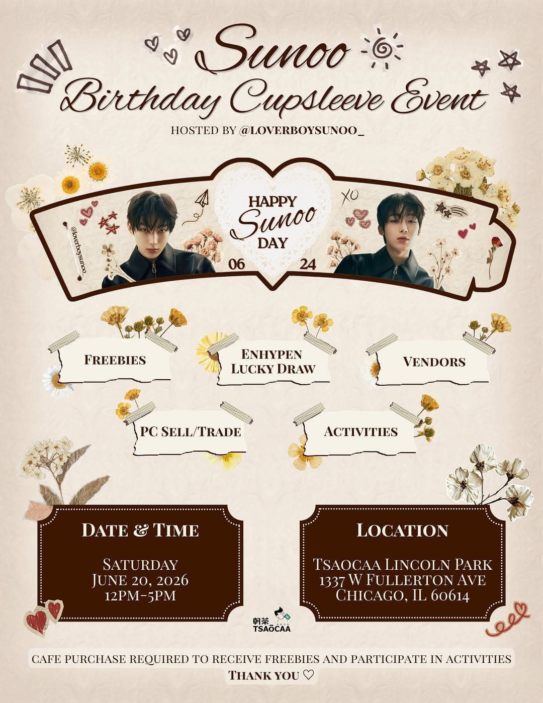 Sunoo Birthday Cupsleeve Event - Image 2