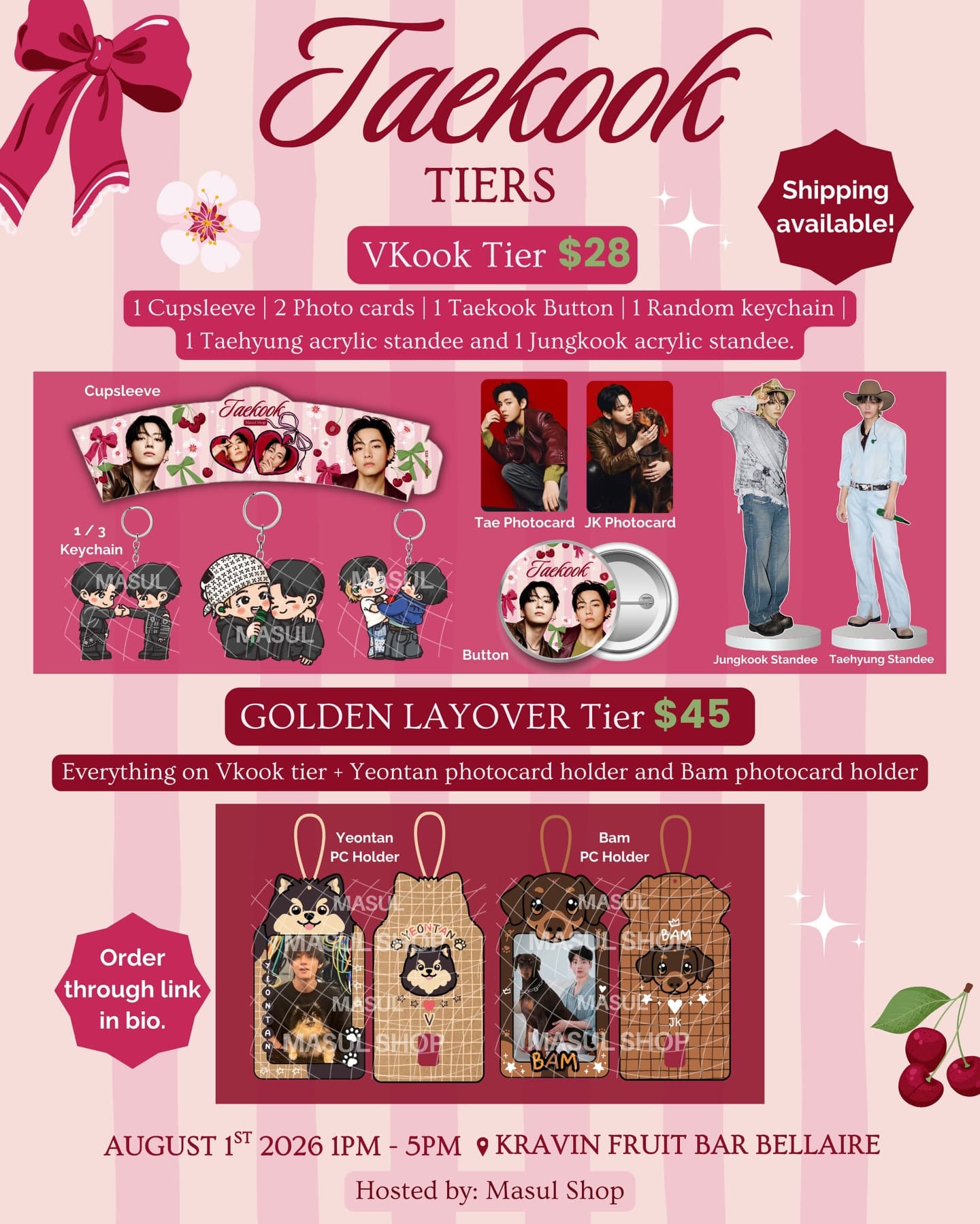 TAEKOOK Cupsleeve Event in Houston - Image 3