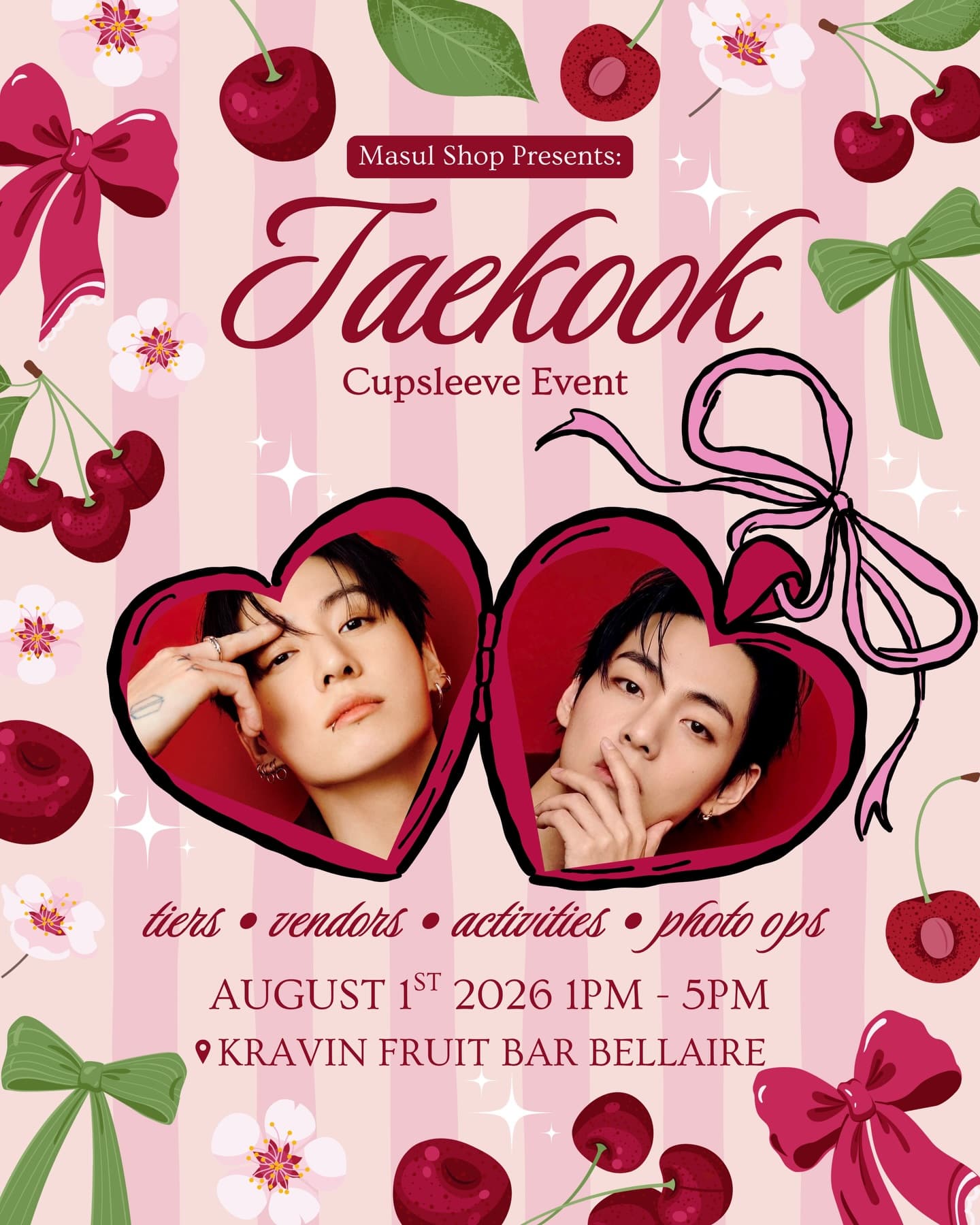 TAEKOOK Cupsleeve Event in Houston