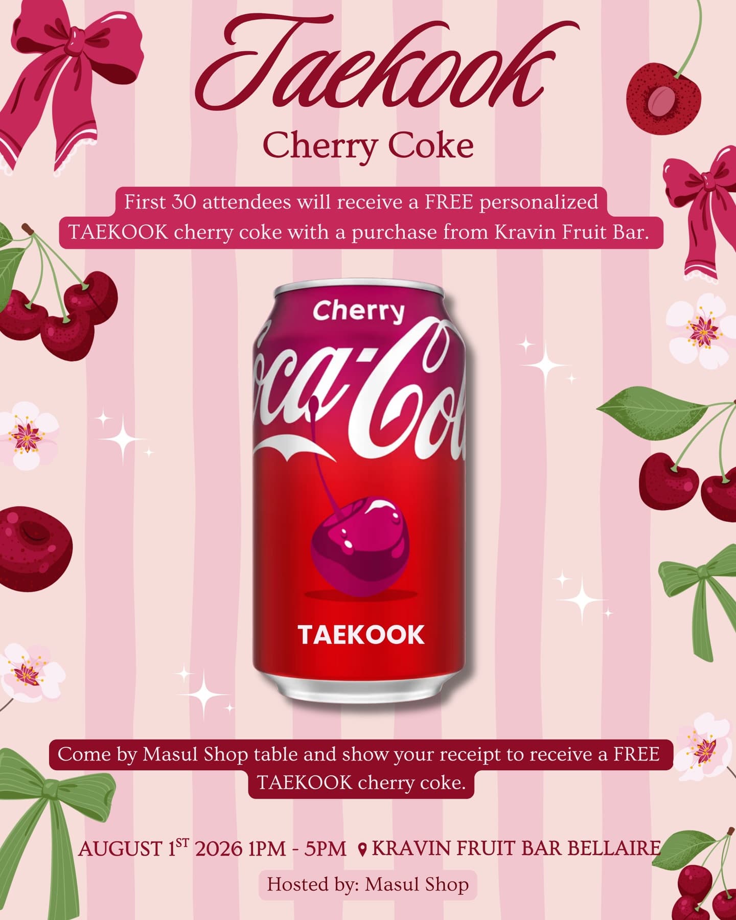 TAEKOOK Cupsleeve Event in Houston - Image 5