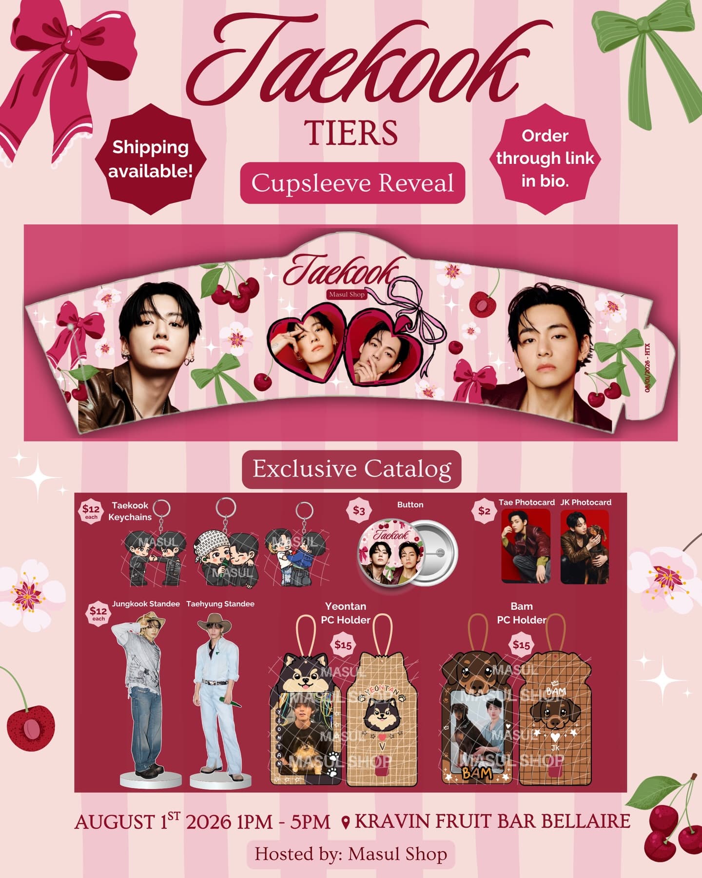 TAEKOOK Cupsleeve Event in Houston - Image 4