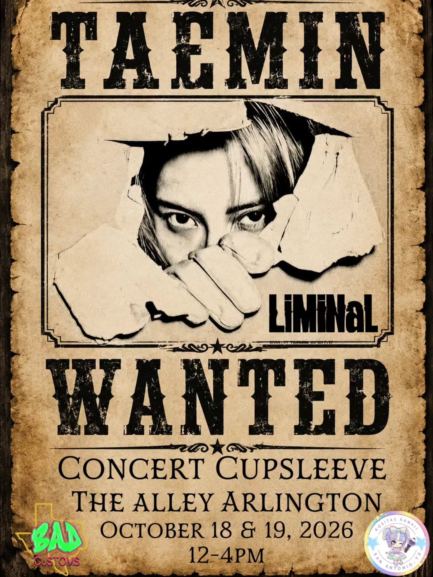 Taemin Concert Cupsleeve