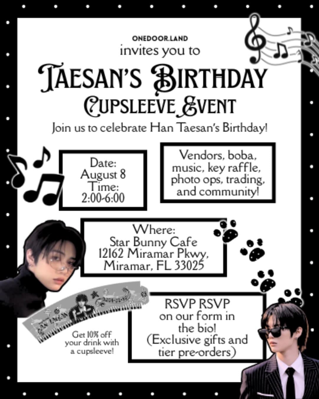 TAESAN CUPSLEEVE EVENT!
