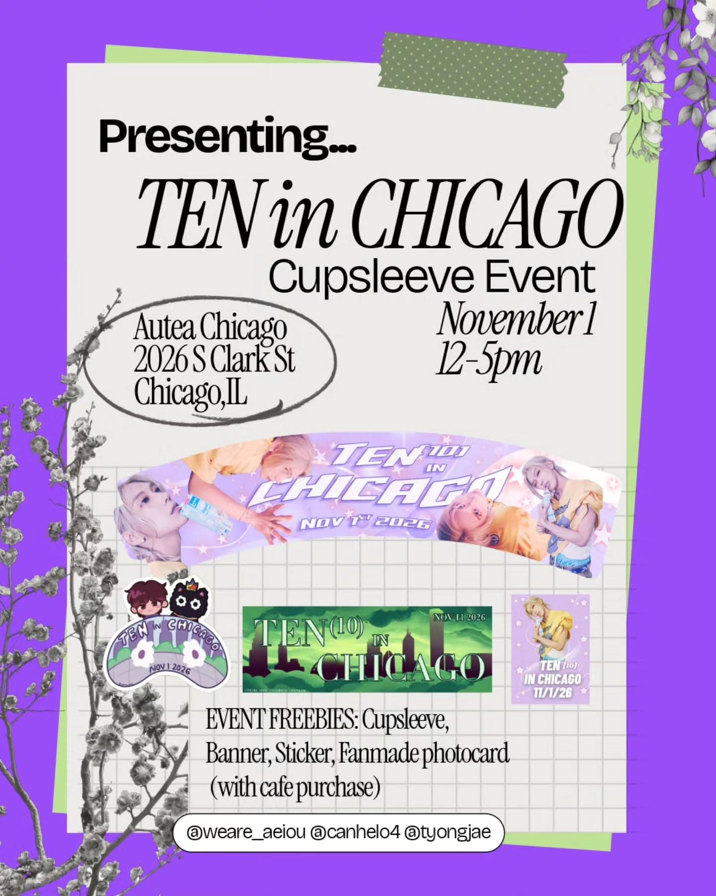 TEN IN CHICAGO cupsleeve event