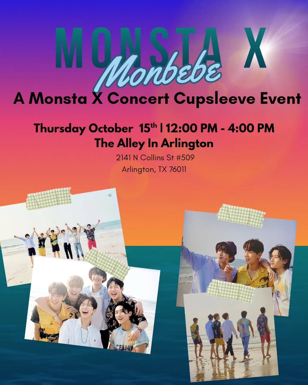 THE X: NEXUS MONSTA X Cupsleeve Event