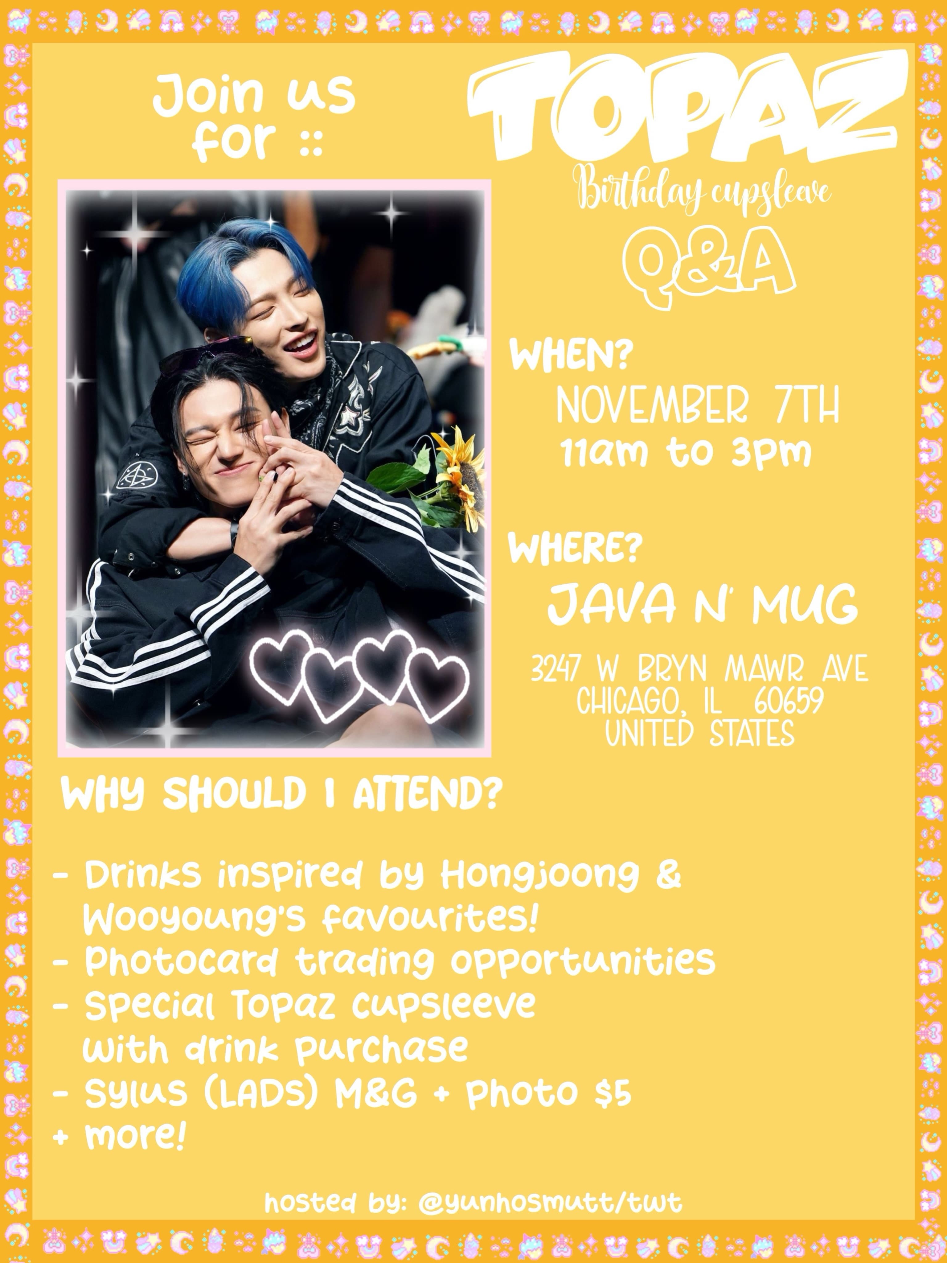 Topaz Birthday Cupsleeve Event