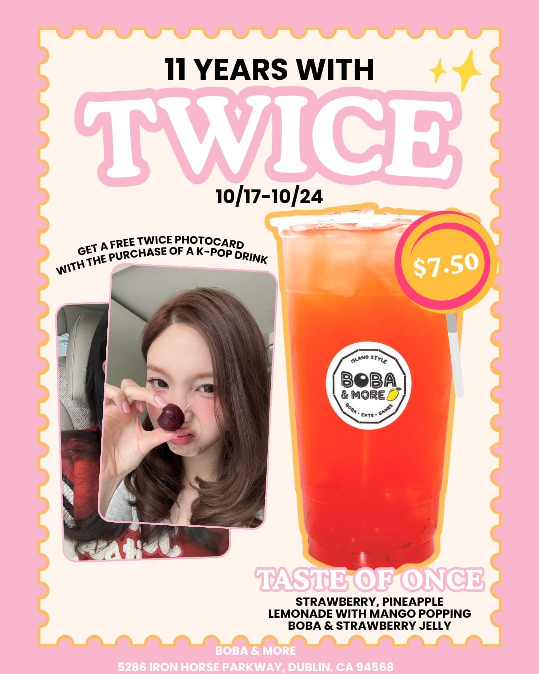 TWICE 11th Anniversary at Boba & More