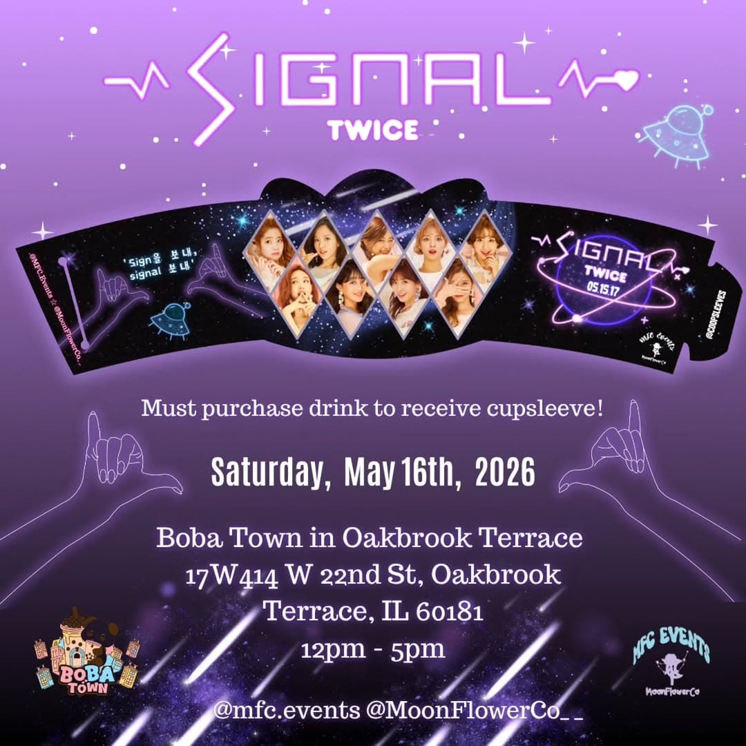 Twice Cupsleeve Event for Signal's 9th Anniversary
