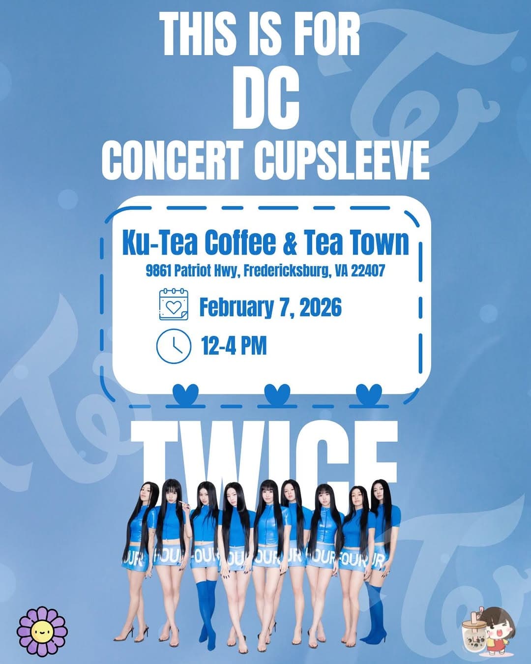TWICE THIS IS FOR DC CONCERT CUPSLEEVE - Image 1