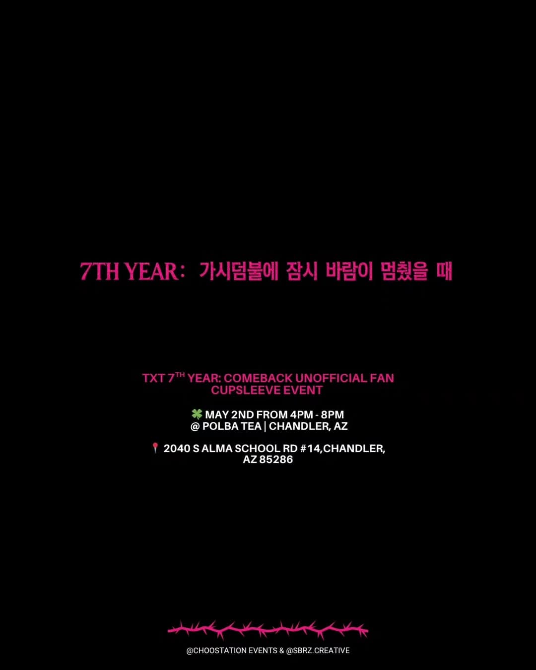 TXT 7th YEAR: COMEBACK FAN CUPSLEEVE EVENT - Image 7