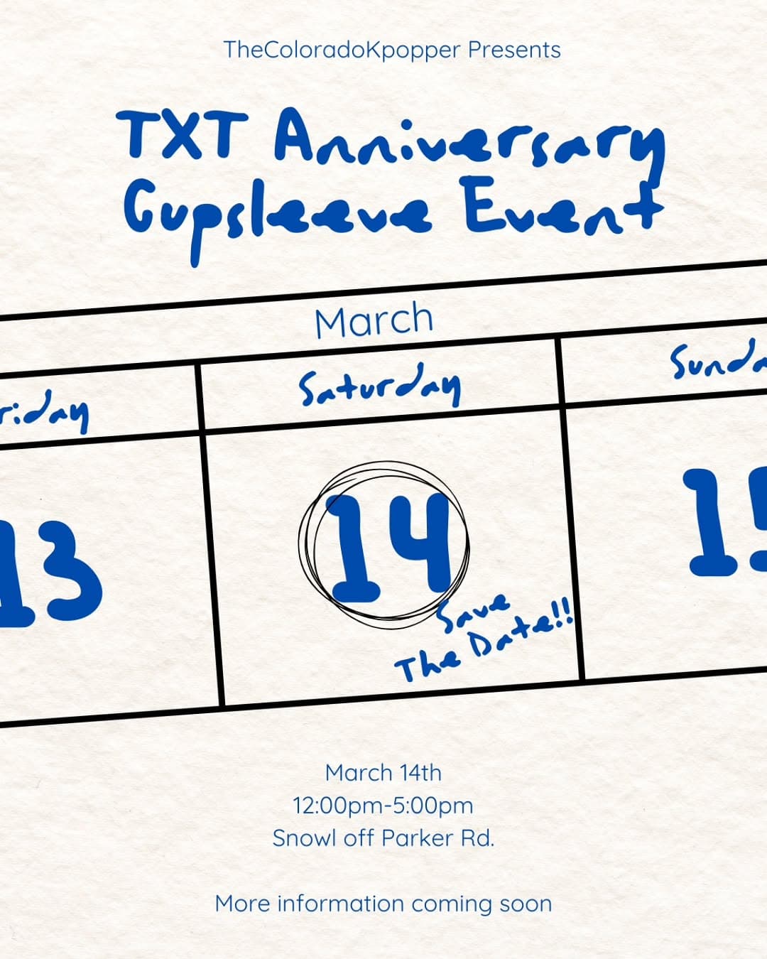 TXT Anniversary Cupsleeve Event - Image 1