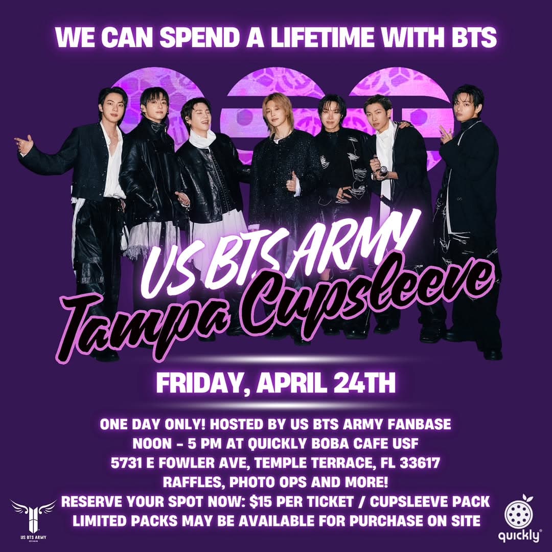 US BTS ARMY Tampa Cupsleeve - Cover image
