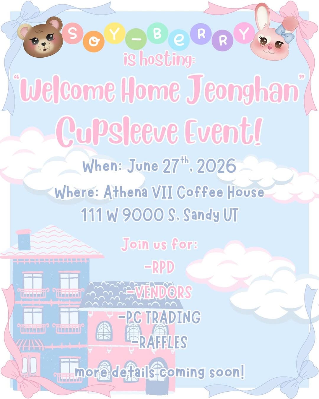 Welcome Home Jeonghan Cupsleeve Event