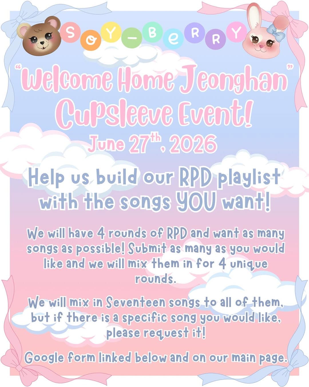 Welcome Home Jeonghan Cupsleeve Event - Image 3