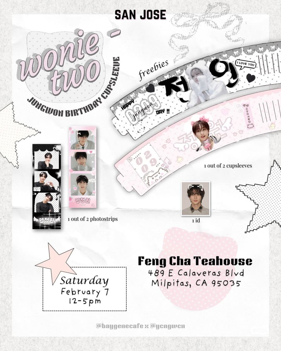 WONIE-TWO JUNGWOON BIRTHDAY CUPSLEEVE - Image 1