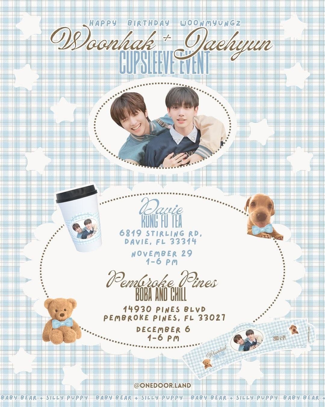 Woonhak + Jaehyun Cupsleeve Event (DAVIE, FL) - Image 1